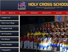 Tablet Screenshot of holycrossschoolagartala.in